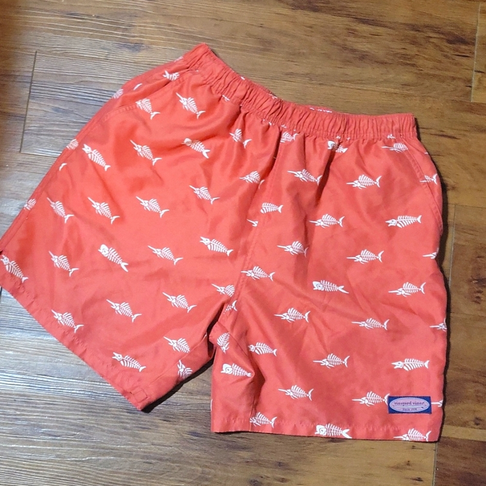 Vineyard Vines Swim Trunks Swordfish Size Medium